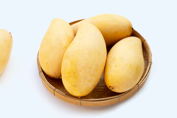 Ripe sweet yellow mango fruits