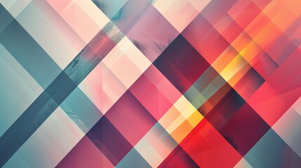 Abstract geometric background with parallel lines intersecting at different angles, creating a visually dynamic composition. - obrazy, fototapety, plakaty