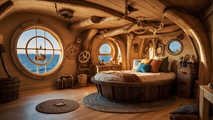 Nautical Nook: Pirate-Themed Adventure Zone with Handmade Details