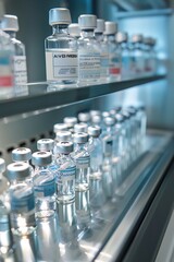 A macro shot of vaccine production in a biosafety cabinet emphasizing the critical role of cleanliness in vaccine manufacturing