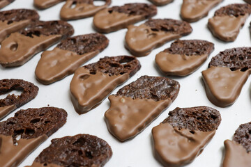 パティシエが作るギフト用のチョコレートラスク