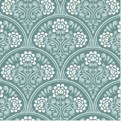 Shell Grotto Baroque Designs in Fabric, Wallpaper and Textures