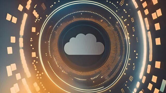 Cloud Computing Concept Background Generative AI