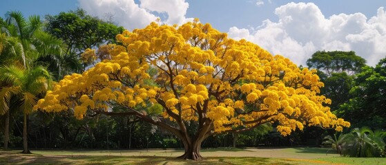 Tabebuia consists almost entirely of trees, but a few are often large shrubs. A few species produce timber, but the genus is mostly known for those that are cultivated as flowering trees.
