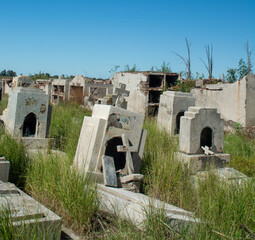 Epecuen, Buenos Aires, Argentina, cementerio, carhue