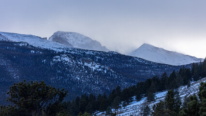 Colorado Snowy Mountains Rocky Mountain National Park Landscape