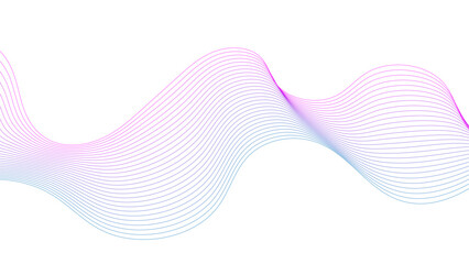 Abstract colorful sound, voice, music curved and wave lines background. technology curve line background. Design used for technology, science, banner, template, wallpaper, business and many more.