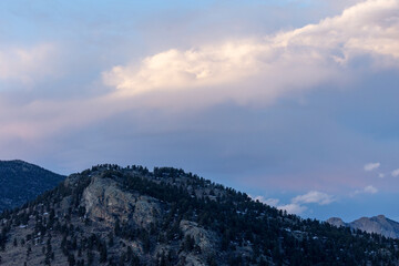 Estes Park Colorado, Sunrise in Mountains