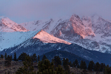 Sunrise in Colorado, Rocky Mountain National Park