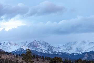 Fototapeta premium Mountain Range in Estes Park, Rocky Mountains