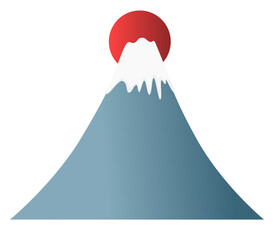 Mount Fuji  in Japan vector design for travel symbol