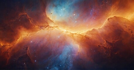 A dreamy star nebula background, ideal for otherworldly designs, magical posters, or as a captivating backdrop for websites and social media.
 - obrazy, fototapety, plakaty