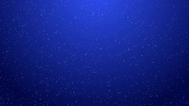 Flying snow on a dark blue background. Christmas blue background with snowflakes,
 falling snowflakes and little starry sparkles, Flying snow and snowflakes on a blue background.