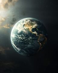 earth in universe illustration