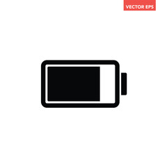 Black single green battery charging line icons, simple power source filling in flat design pictogram infographics vector pictogram, app web button ui interface element isolated on white background