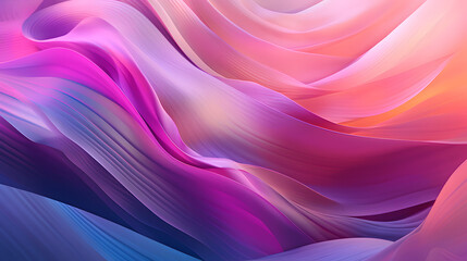 Obraz premium Digital pink purple gradient layered wave abstract graphic poster web page PPT background with generative