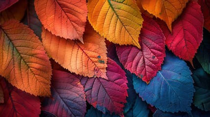 Vibrant Macro Leaves Texture Background for Design Projects