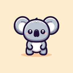 Koala Mascot Logo Illustration Chibi is awesome logo, mascot or illustration for your product, company or bussiness © Artbibun