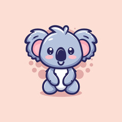 Koala Mascot Logo Illustration Chibi is awesome logo, mascot or illustration for your product, company or bussiness © Artbibun