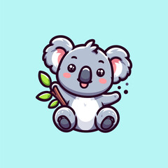 Koala Mascot Logo Illustration Chibi is awesome logo, mascot or illustration for your product, company or bussiness © Artbibun