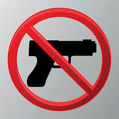 vector of prohibited the use of weapons, icon prohibited the use of weapons, no darmas, guns