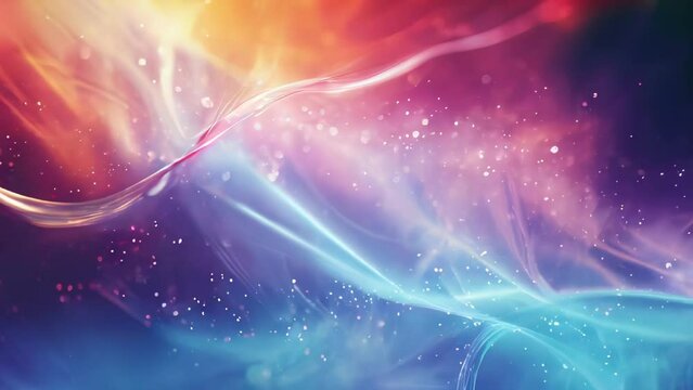 abstract background with glowing lines and bokeh - fractal abstract background