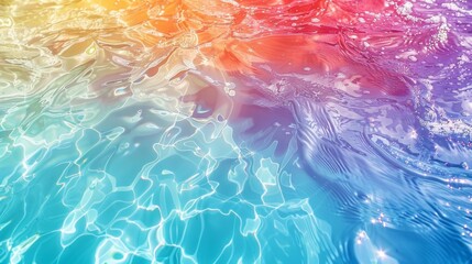 Fototapeta na wymiar Colorful Water Surface Abstract