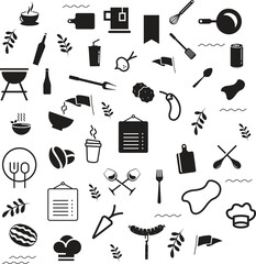 Kitchen Utensils Silhouette Pack 1 - Cooking Tools
