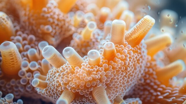 Microscopic view of nutrient absorption in the body