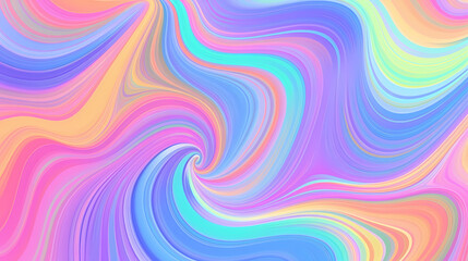 Obraz premium Flowing colorful glowing psychedelic abstract background art