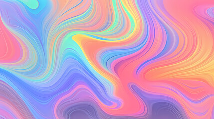 Obraz premium Flowing colorful glowing psychedelic abstract background art