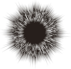 Obraz premium Irregular Explosion Lines