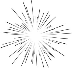 Obraz premium Simple Manga Speed Lines