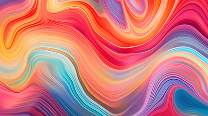 Obraz premium Flowing colorful glowing psychedelic abstract background art