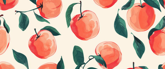 Colorful Peach Pattern Design
