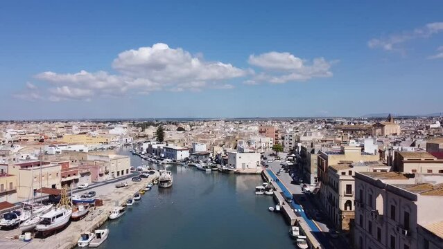 MAZARA DEL VALLO BY DRONE SICILY MARSALA SICILIA AGRIGENTO SCIACCA ITALY