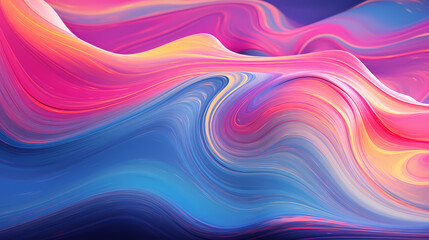 Multicolored pattern with abstract waves