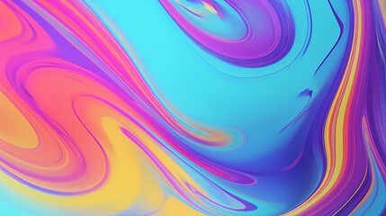 Obraz premium Multicolored pattern with abstract waves