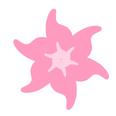 Flower Colorful  Icon Illustration