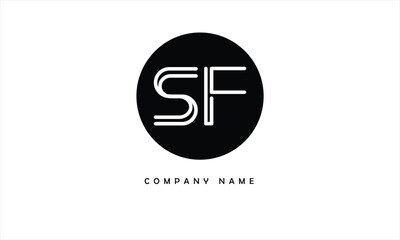 SF, FS, S, F Abstract Letters Logo Monogram