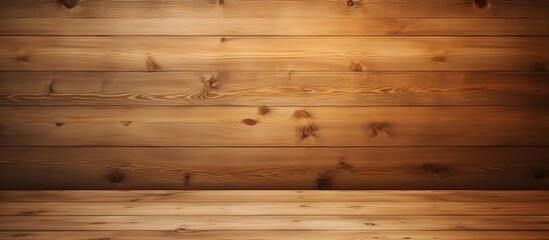 Close-up view of a wooden wall illuminated by a shining light, showcasing its texture and details - obrazy, fototapety, plakaty