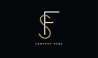 SF, FS, S, F Abstract Letters Logo Monogram
