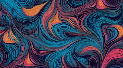 Obraz premium Psychedelic multicolored abstract background with swirls