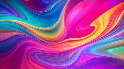 Obraz premium Psychedelic multicolored abstract background with swirls