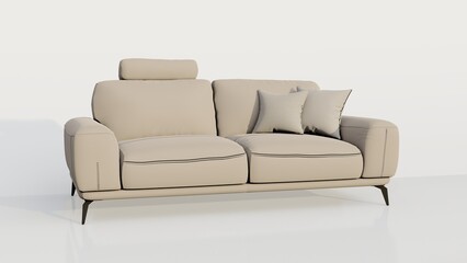 3d rendering realistic sofa