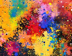Fototapeta premium Abstract splattered grunge texture, dirty background. Contemporary painting. Modern poster for wall decoration