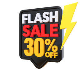 30 Percent Flash Sale Off 3D Render