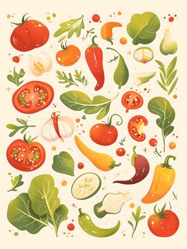 vegetable illustrations