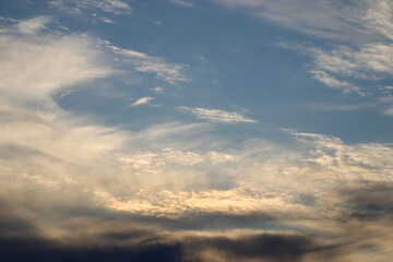 Cloud formations during an Oklahoma Sunset