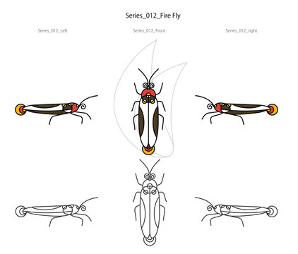 World insect & beetle - Deformation series - BW